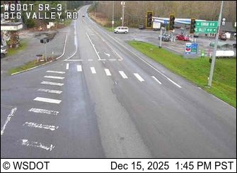 Poulsbo: SR 3 at MP 57: Big Valley Rd