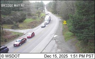 Port Gamble: SR 3 at MP 59.8: Bridge Way