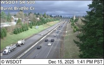 Vancouver: SR 500 at MP 1.4: Burnt Bridge Creek