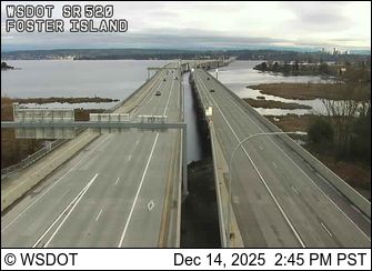 Seattle: SR 520 at MP 1.6: Foster Island