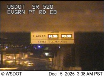 Clyde Hill: SR 520 at MP 4.1: Evergreen Pt Rd, EB