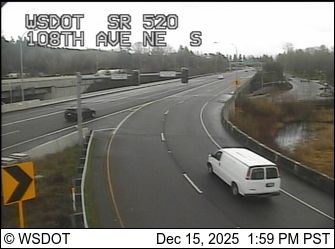 Bellevue: SR 520 at MP 6.2: 108th ave NE, SB