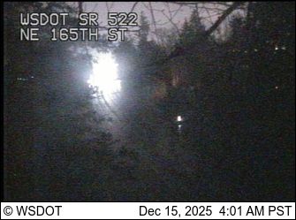Lake Forest Park: SR 522 at MP 5.3: NE 165th St
