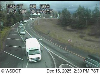 Bellingham: SR 539 at MP 0: I-5 NB Ramps