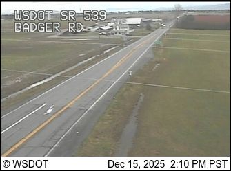 Ferndale: SR 539 at MP 12.5: Badger Rd
