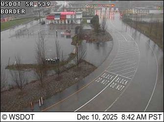 Delta: SR 539 at MP 15.1: Canadian Border