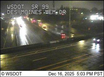 Seattle: SR 99 at MP 24.8: Des Moines Memorial Dr