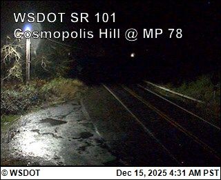 Cosmopolis › North: US 101 at MP 78.3 - Hill