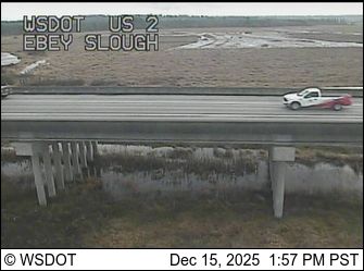 Mill Creek: US 2 at MP 2: Ebey Slough