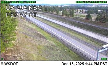 Spokane: US 395 NSC at MP 166.7: NSC 395 & Perry