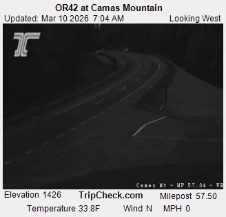 Camas Valley: ORE42 at Camas Mountain