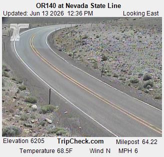 Harney County: ORE140 at Nevada State Line