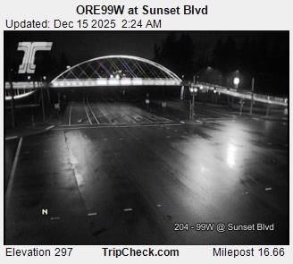 Durham: ORE99W at Sunset Blvd