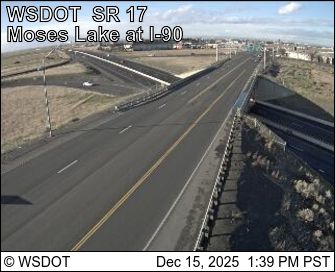 Warden › North: SR 17 at MP 50.8: Moses Lake at I-90