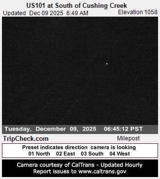 Crescent City: US101 at South of Cushing Creek