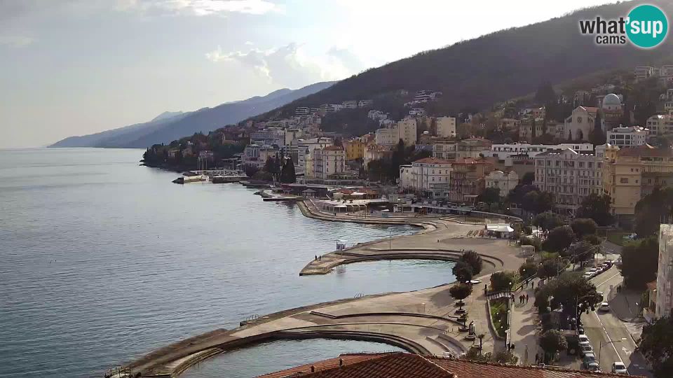 Opatija: webcam - Panorama from the Hotel Milenij