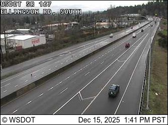 Pacific: SR 167 at MP 12.1: Ellingson Rd, S