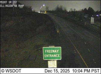 Algona: SR 167 at MP 12.3: Ellingson Rd, NB