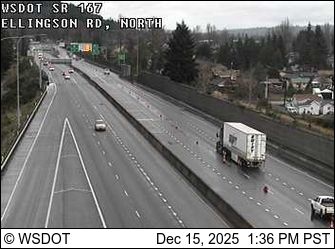 Algona: SR 167 at MP 12.4: Ellingson Rd, N