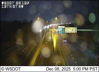 Auburn: SR 167 at MP 15.5: 13th St NW