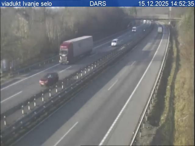 Cerknica: A1/E61/E70, Ljubljana - Koper, viadukt Ivanje selo