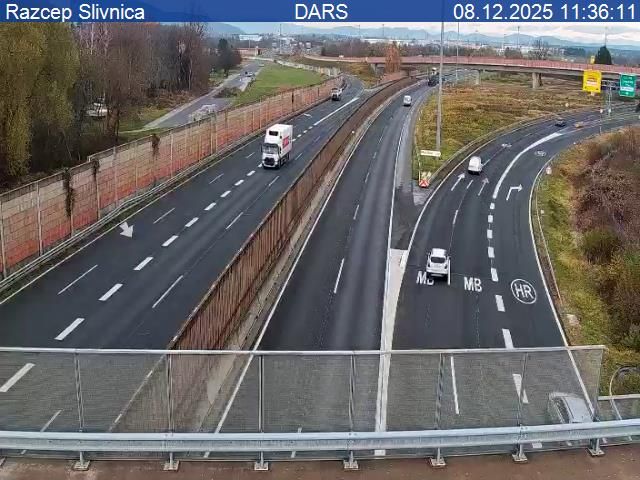 Hoce-Slivnica: A1, Šentilj - Ljubljana, razcep Slivnica