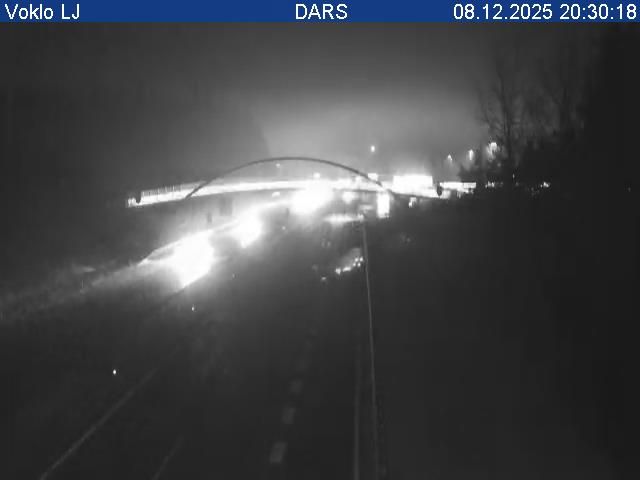 Voklo: A2/E61, Karavanke - Ljubljana, pred počivališčem