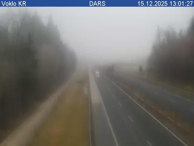 Voklo: A2/E61, Karavanke - Ljubljana, pred počivališčem