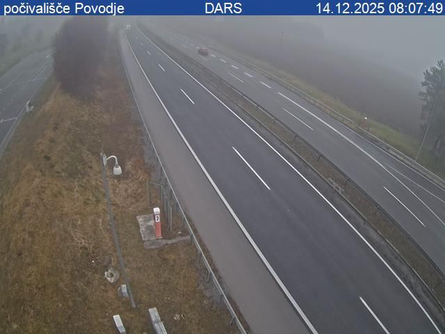 Vodice: A2/E61, Karavanke - Ljubljana, počivališče Povodje
