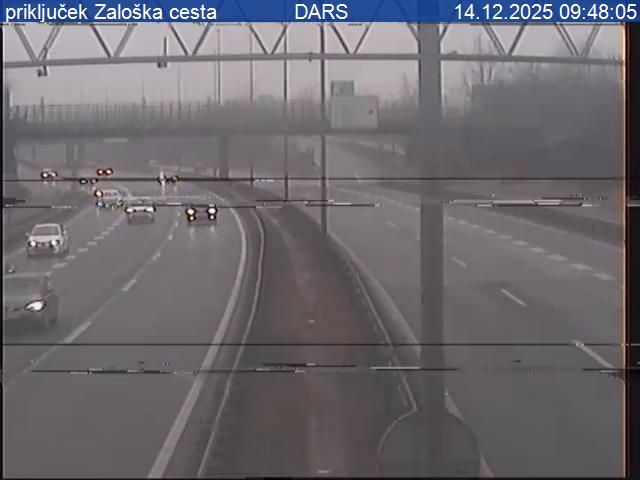 Fuzine: A1/E57, Ljubljana - vzhodna obvoznica, priključek Zaloška cesta