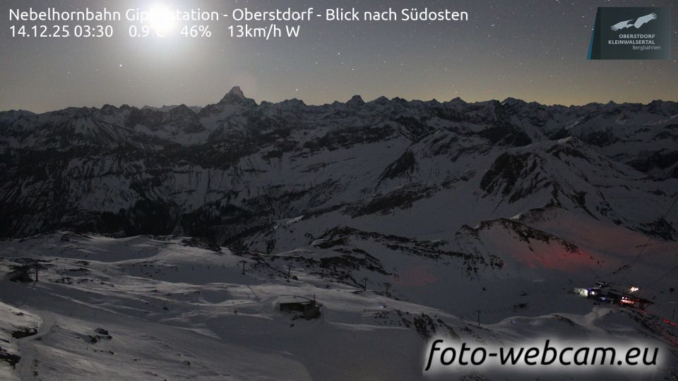 Rubi: Nebelhornbahn Gipfelstation - Oberstdorf - Blick nach Südosten
