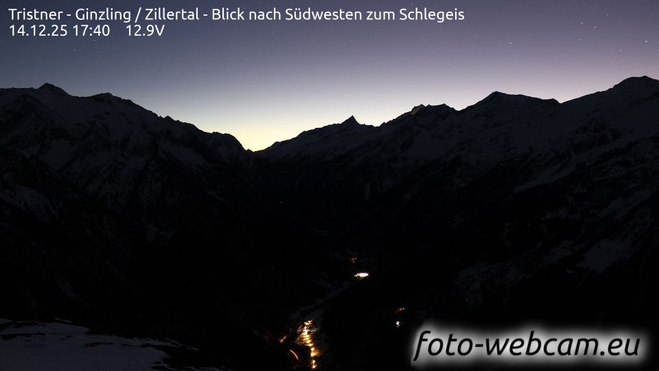 Gemeinde Tux: Tristner - Ginzling - Zillertal - Blick nach Südwesten zum Schlegeis