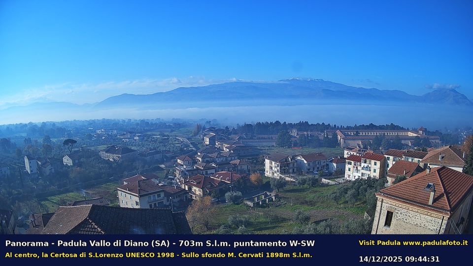 Padula: Certosa of Saint Lawrence - Monte Cervati