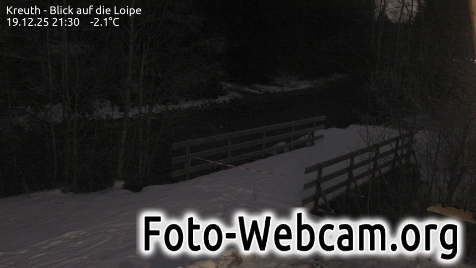 Kreuth: Blick auf die Loipe