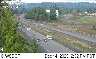 La Center: I-5 at MP 16.8: Exit 16 SB