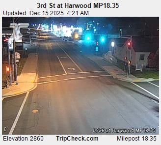 Prineville: 3rd St at Harwood MP18.35