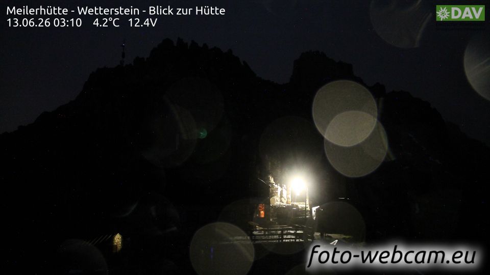 Gemeinde Leutasch: Meilerhütte - Wetterstein - Blick zur Hütte