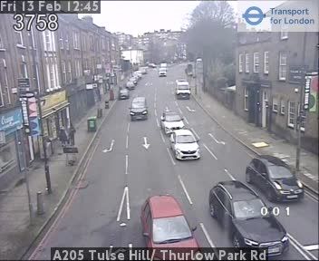 London: A205 Tulse Hill/ Thurlow Park Rd