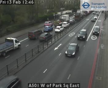 London: A501 W of Park Sq East