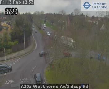 London: A205 Westhorne Av/Sidcup Rd