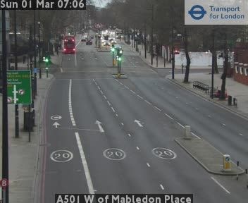 London: A501 W of Mabledon Place