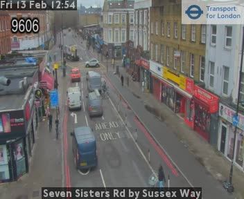 North Cheam: Seven Sisters Rd by Sussex Way