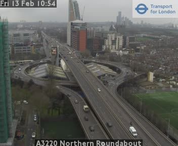 Acton: A3220 Northern Roundabout