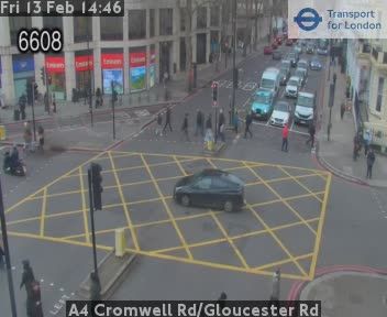 London: A4 Cromwell Rd/Gloucester Rd