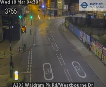 London: A205 Waldram Pk Rd/Westbourne Dr