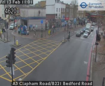 London: A3 Clapham Road/B221 Bedford Road