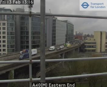 London: A40(M) Eastern End