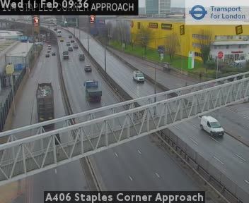 London: A406 Staples Corner Approach