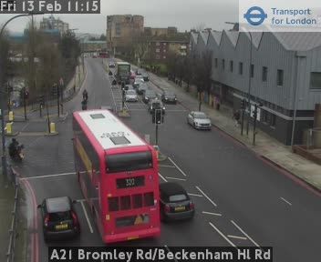London: A21 Bromley Rd/Beckenham Hl Rd