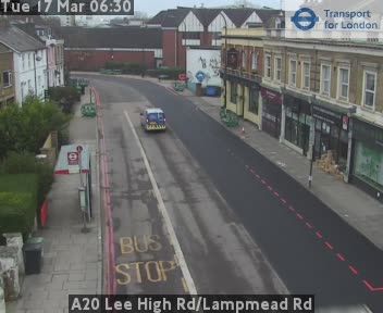 London: A20 Lee High Rd/Lampmead Rd